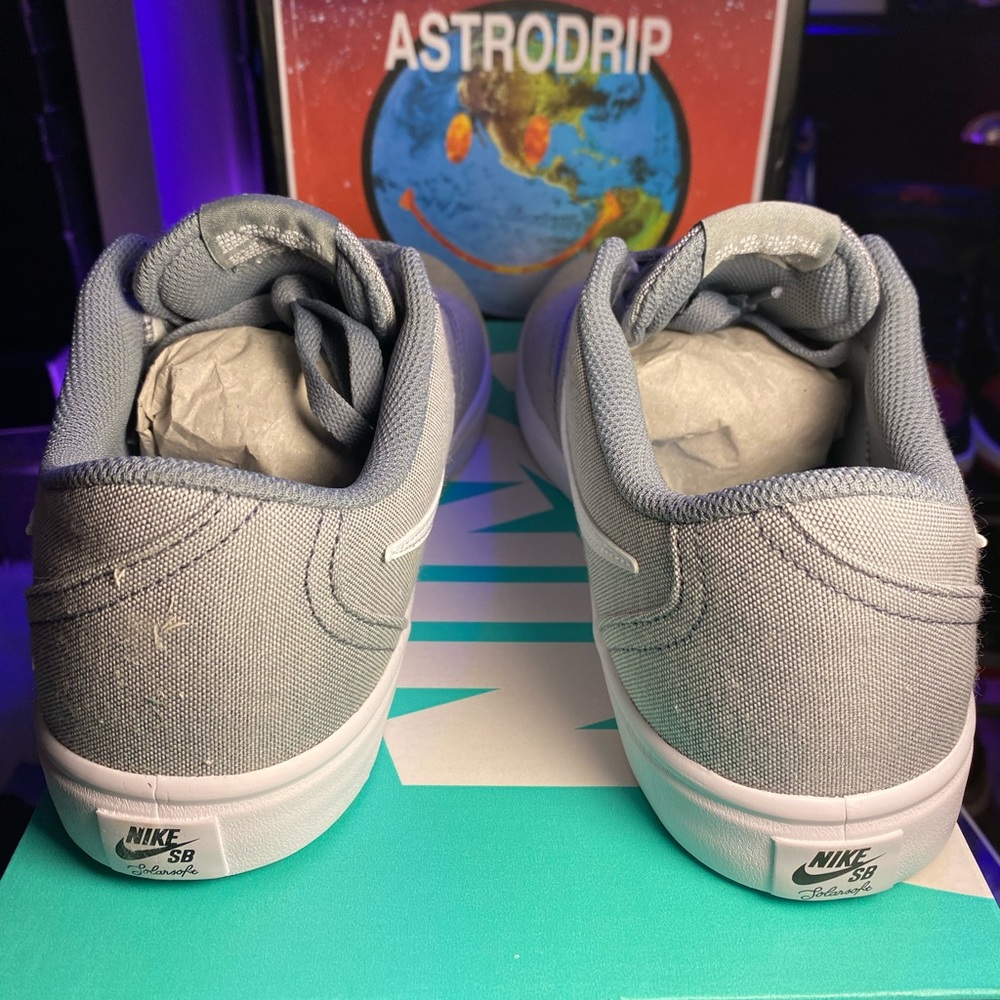 🆕 - Nike SB ✔️ Check Solar CNVS - Gray - M 8 / 10 - Picture 6 of 8